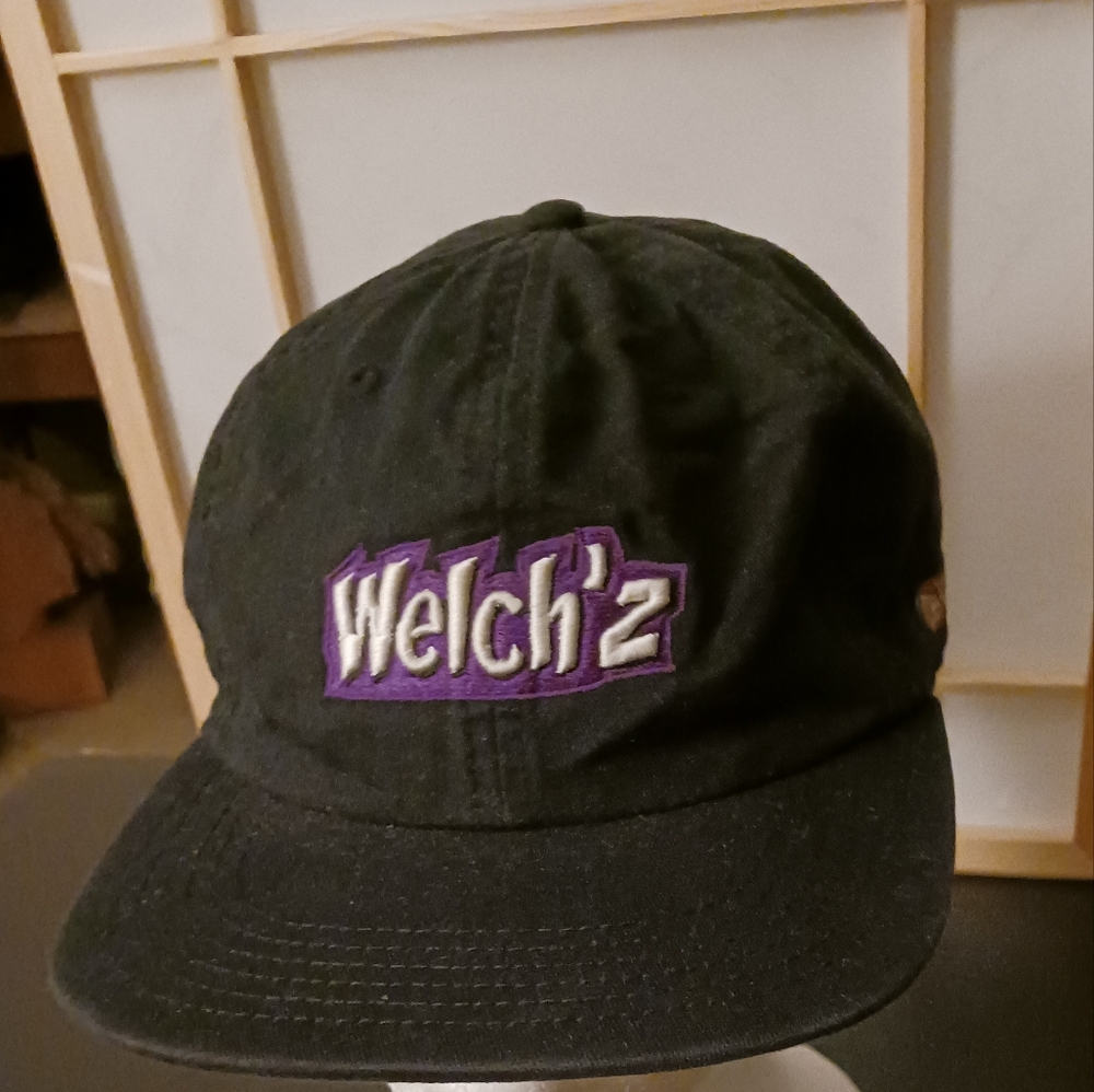 Welch z black cap hat adjustable  sz.